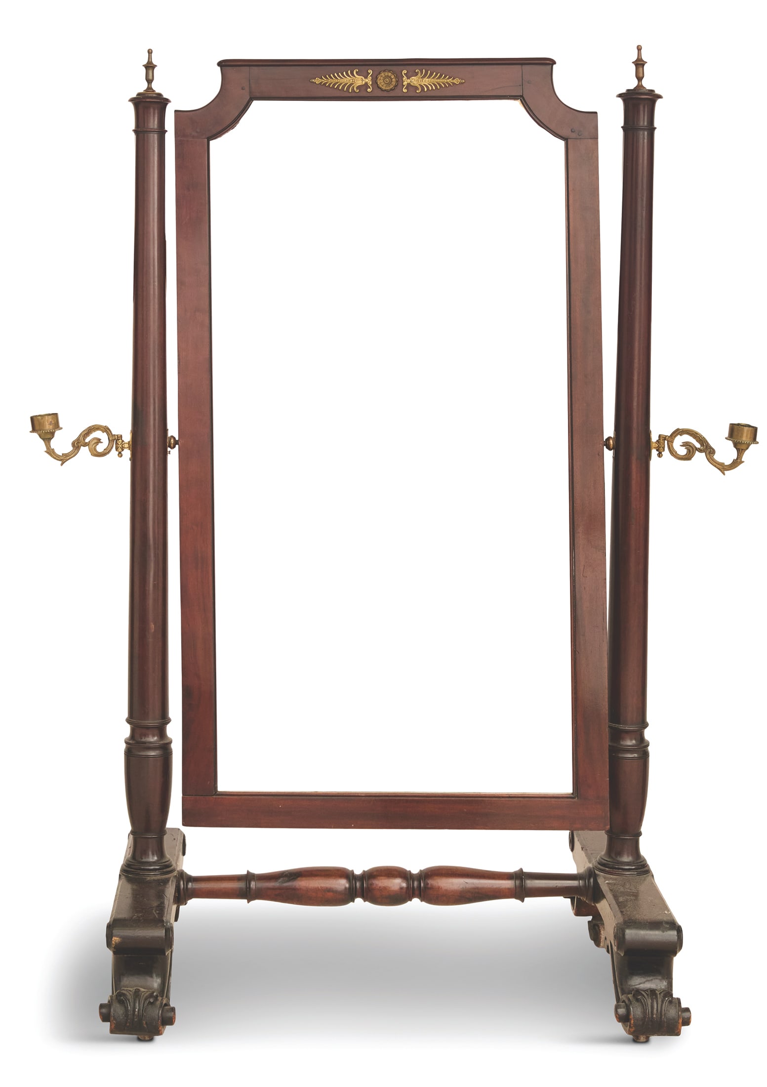 Mahogany and Ormolu-Mounted Cheval Mirror (1 of 3)