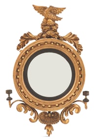 Giltwood Convex Mirror