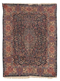 Semi-Antique Kashan Carpet