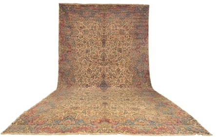 Semi-Antique Lavar Kerman Carpet