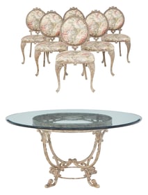 Seven-Piece Cast Aluminum Garden Set