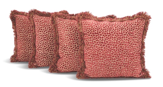 Four Custom Cowtan & Tout "Ocelot" Pillows