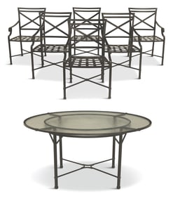 Brown Jordan Attributed Dining Suite