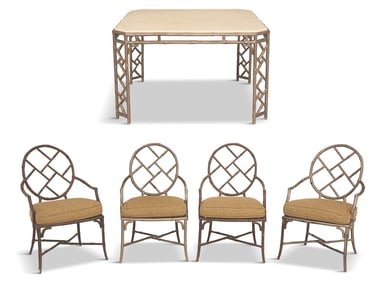 Five-Piece Richard Frinier "Orient" Dining Suite