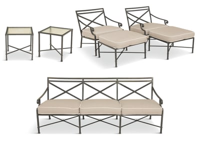 Brown Jordan "Venetian" Metal Lounge Set