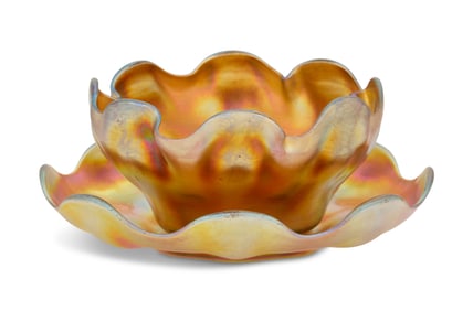 Tiffany Studios Favrile Glass Finger Bowl
