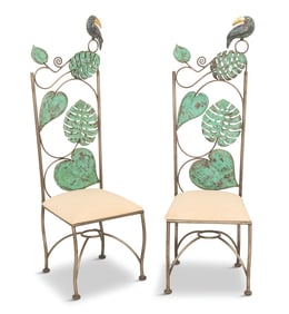 Pair of Emilia Castillo Parrot Chairs