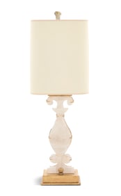 Rock Crystal and Gilt-Metal Lamp
