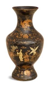 Chinese Lacquered Floor Vase