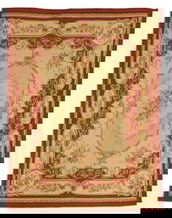 Louis Philippe-Style Aubusson Carpet: Louis Philippe-Style Aubusson Carpet 8' x 10'