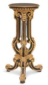 Napoleon III Parcel-Gilt Wooden Pedestal