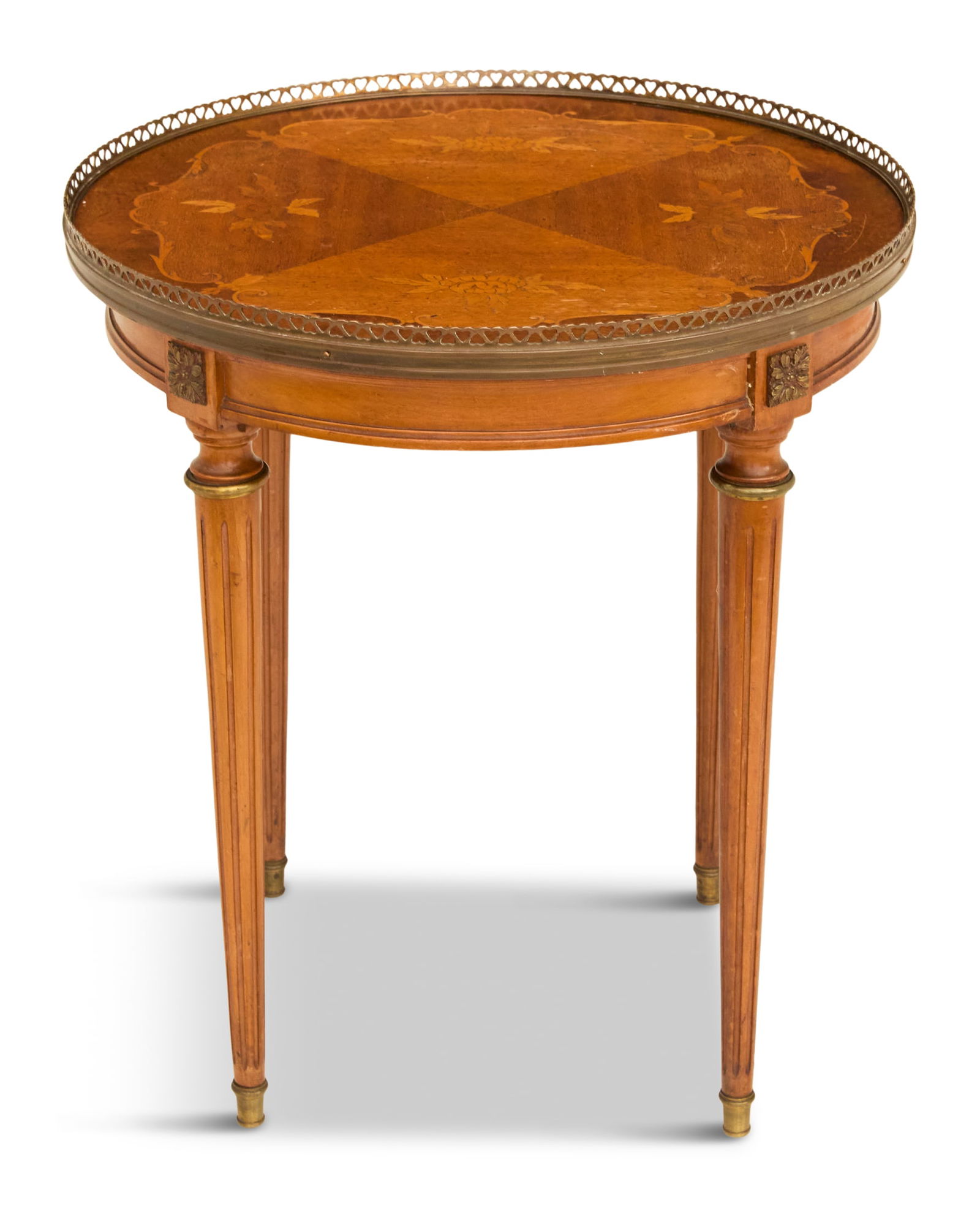 French Inlaid Mahogany Occasional Table (1 of 3)