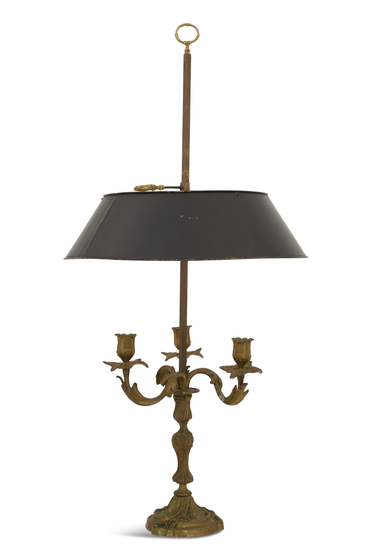 French Bronze and Tole Bouillotte Lamp (1 of 3)