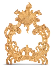 Italian Carved Giltwood Cartouche