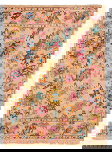 Turkish Angora Oushak Carpet: Turkish Angora Oushak Carpet 9' x 12' 2"