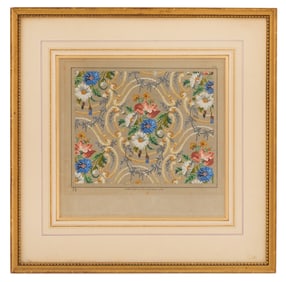 French Framed Needlepoint Pattern