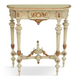 Louis XVI-Style Painted Console