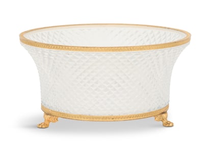 French Cut-Glass Centerpiece Bowl