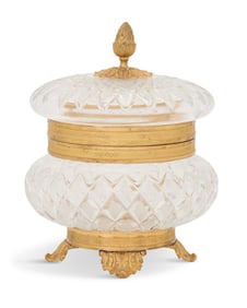 French Cut-Crystal Dresser Jar