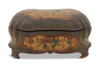 Italian Baroque Revival Polychrome Box
