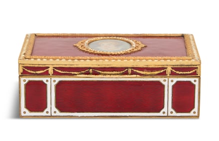 Italian Enamel and Gilt-Metal Box