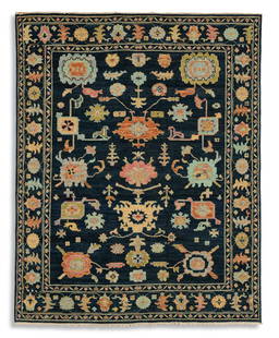 Turkish Angora Oushak Carpet: Turkish Angora Oushak Carpet 7' 10" x 9' 10"