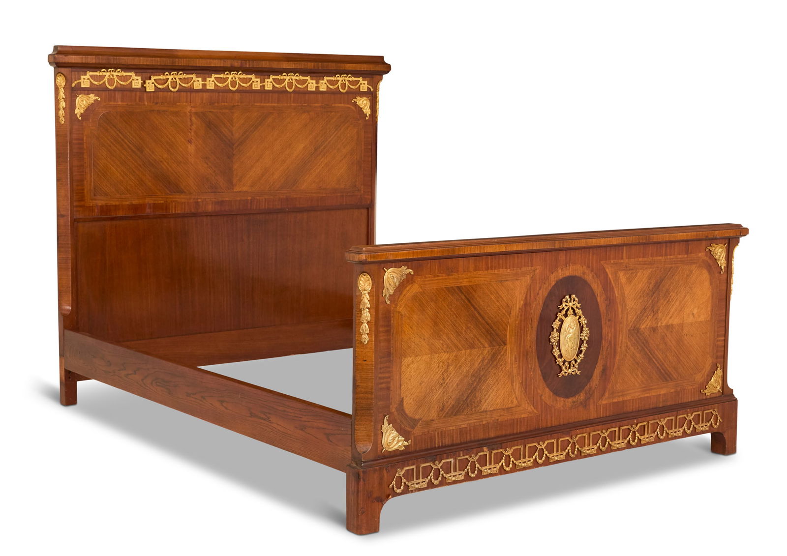 French Kingwood and Ormolu-Mounted Bed (1 of 2)