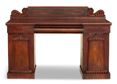 William IV Mahogany Pedestal Sideboard