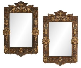 Pair of Composition Mirrors in the Baroque Style