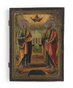 Russian Icon of Saints Peter and Paul