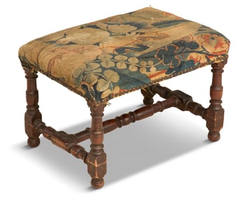 William and Mary Walnut Stool