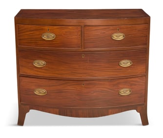 George III Mahogany Bowfront Chest
