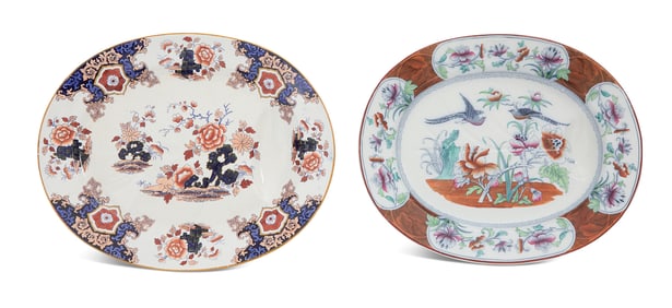 Two English Ironstone Platters