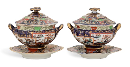 Mason's Ironstone Sauce Tureens and Stands