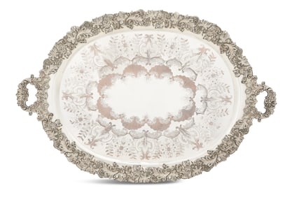 English Silverplate Tea Tray