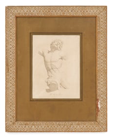 French Etching of "Le Torse du Laocoon"