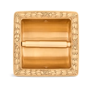 Sherle Wagner Gold-Plated Brass Paper Dispenser