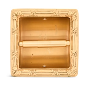 Sherle Wagner Gold-Plated Brass Paper Dispenser