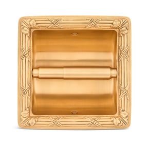 Sherle Wagner Gold-Plated Brass Paper Dispenser