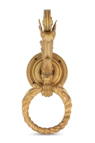 Sherle Wagner Gold-Plated Brass Towel Ring