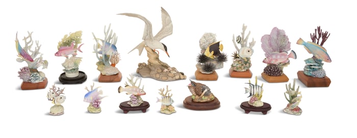 Royal Worcester and Boehm Porcelain Groups