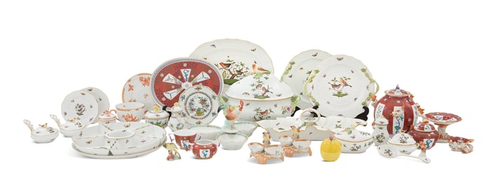 Collection of Herend Porcelain Dinnerware