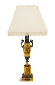 French Tole Peinte Moderator-Style Lamp