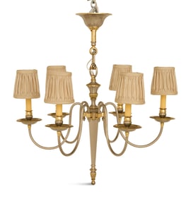 Bronze and Argente Chandelier