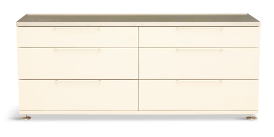 Contemporary White "Baronet Silver" Dresser