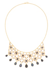 Sapphire and Diamond Necklace