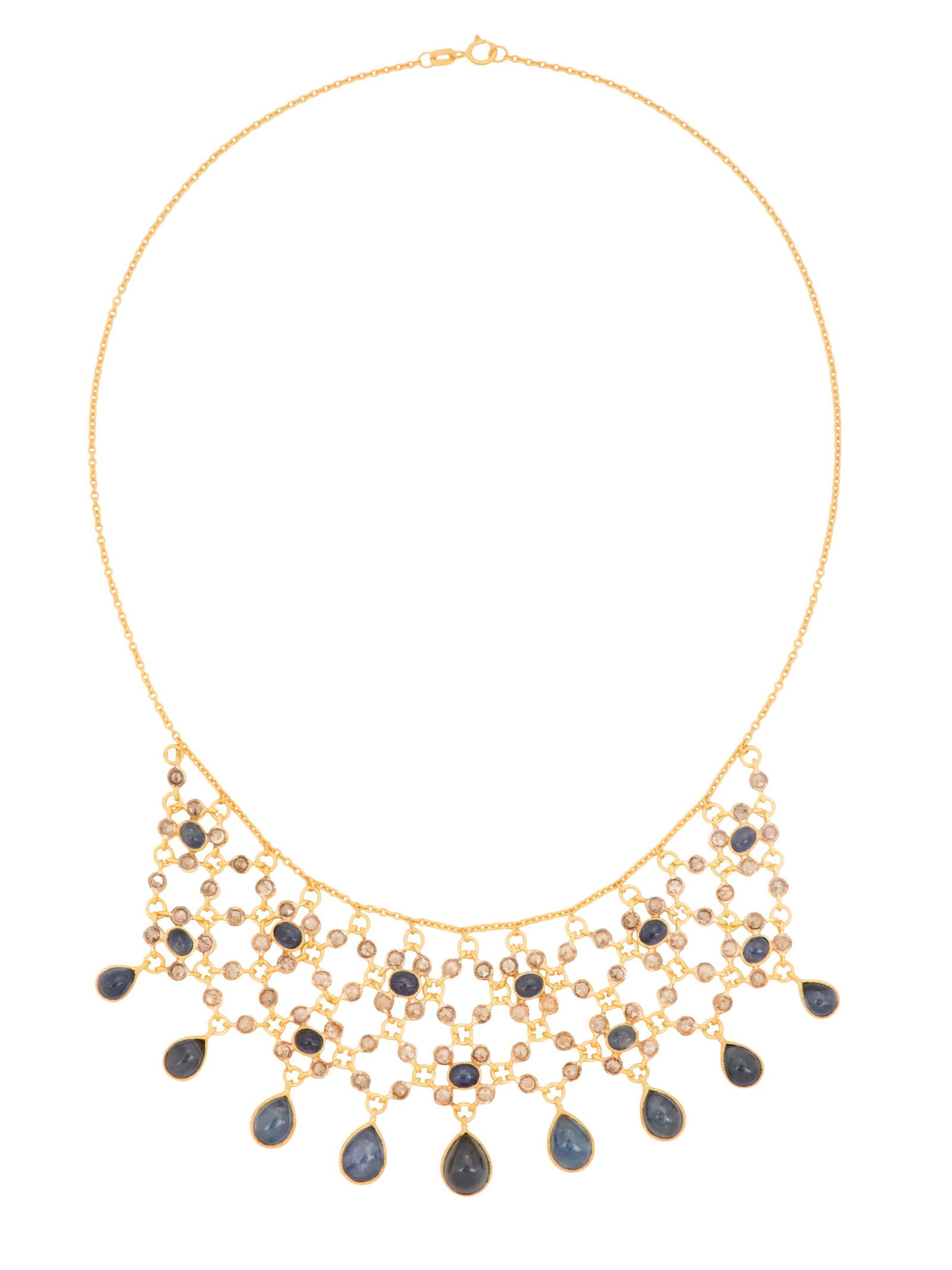 Sapphire and Diamond Necklace