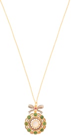 Gem-Set Pendant Necklace