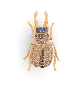 Articulated Beetle Brooch/Pendant
