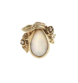 Opal and Diamond Ring